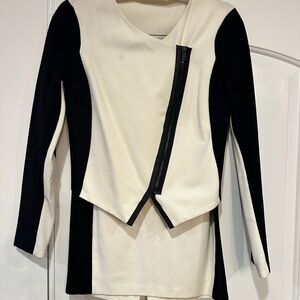 Armani Exchange Black and White Women's skirt and jacket set